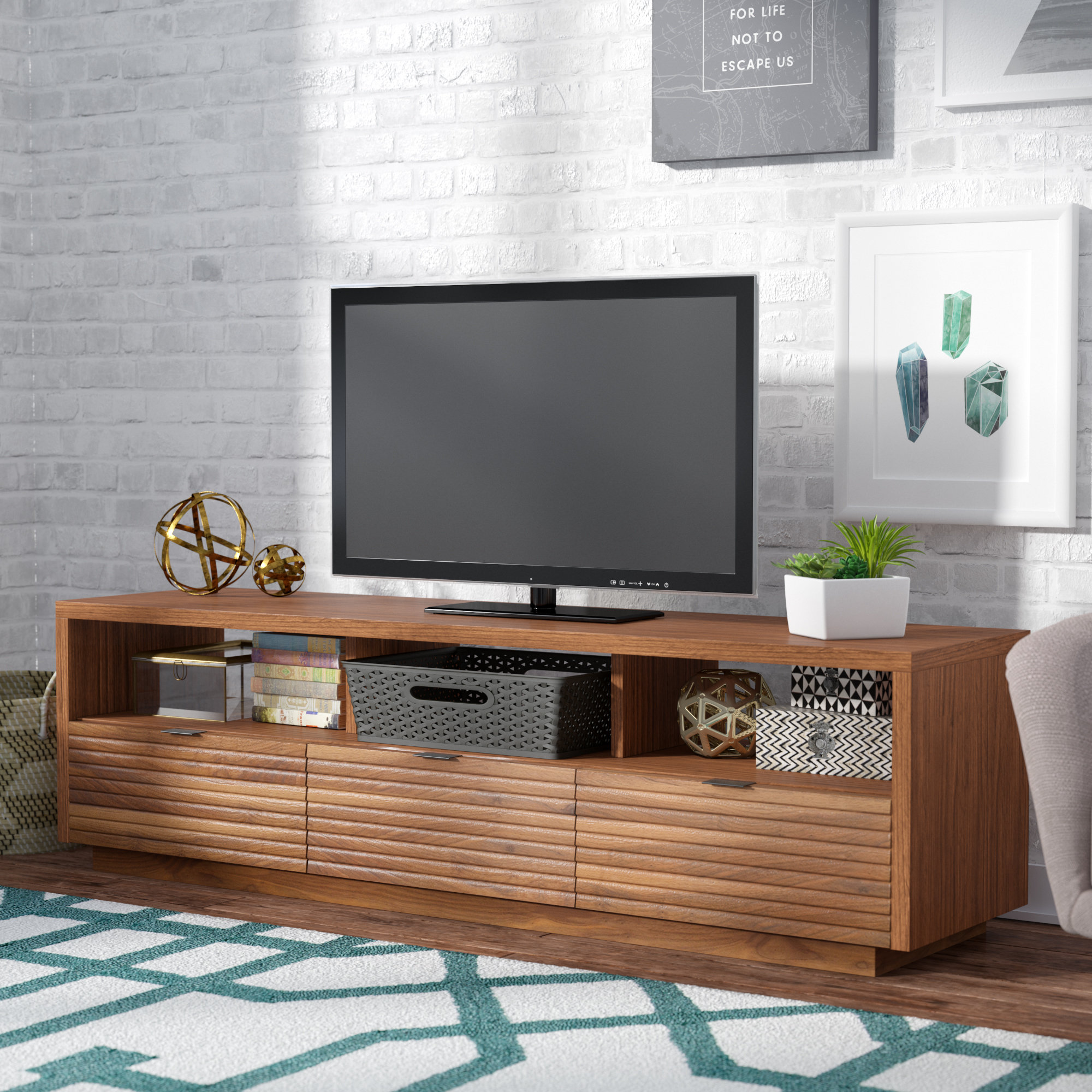Mercury Row Posner 72.4" TV Stand & Reviews Wayfair